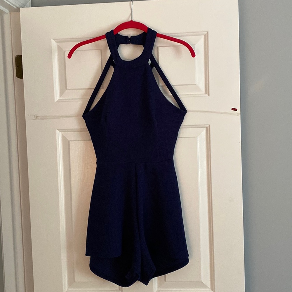 Navy Blue Romper